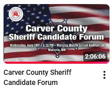 Carver County Sheriff Forum