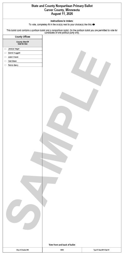 Primary Ballot -Sheriff