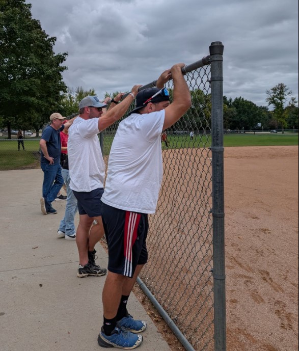 Softball town hall Adam Schwarze's team