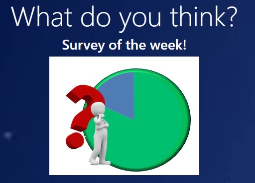 Survey of the week October 13th
