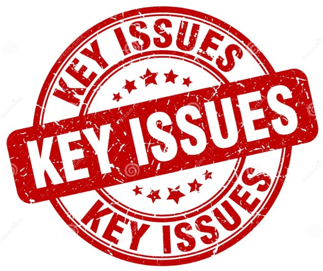 Key Issues- get educated