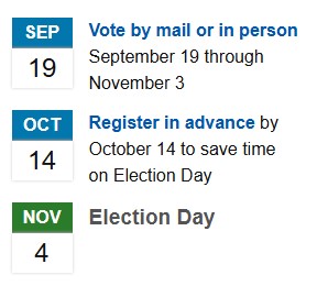 2025 election calendar